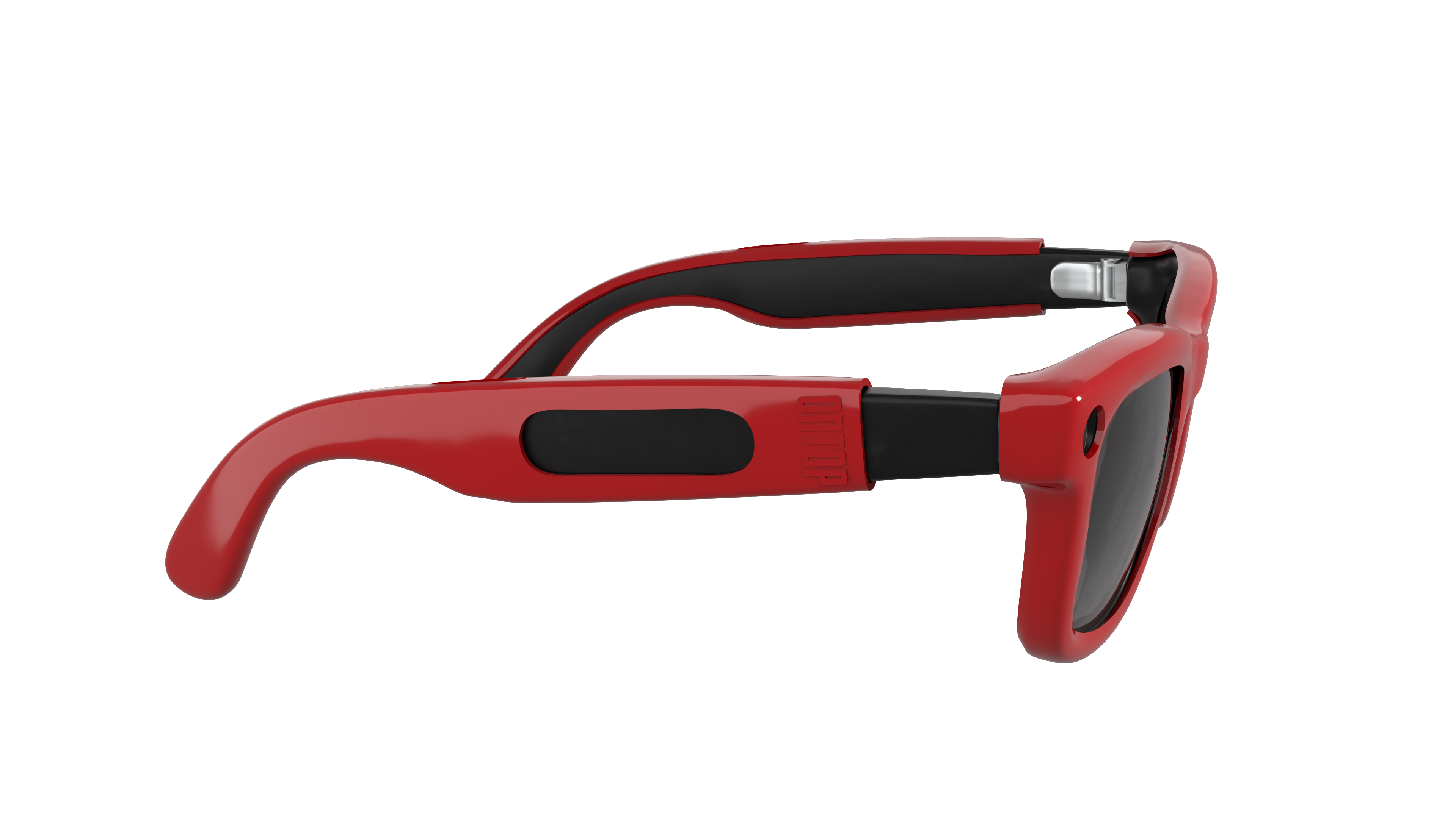 ONTOP Red cover per Ray-Ban Meta Wayfarer — dettaglio laterale