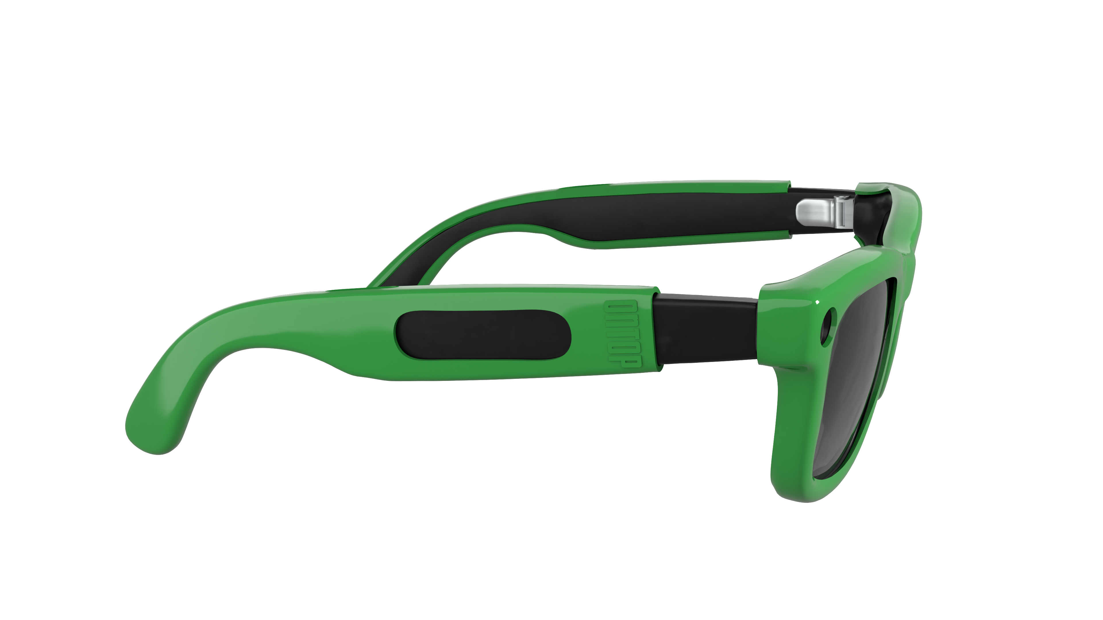 ONTOP Green cover per Ray-Ban Meta Wayfarer — dettaglio laterale