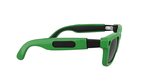 ONTOP Green cover per Ray-Ban Meta Wayfarer — dettaglio laterale