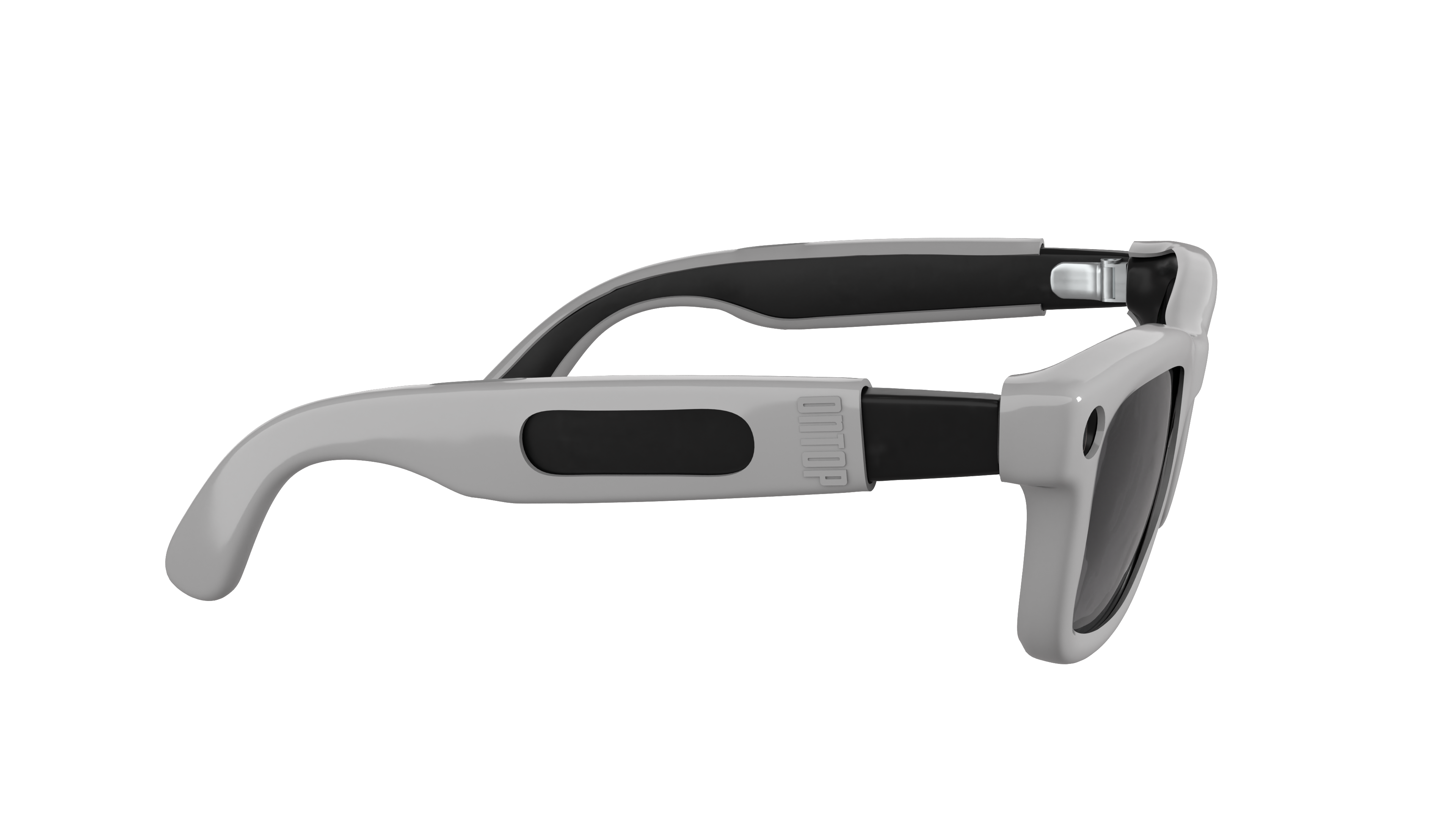 ONTOP Grey cover per Ray-Ban Meta Wayfarer — dettaglio laterale