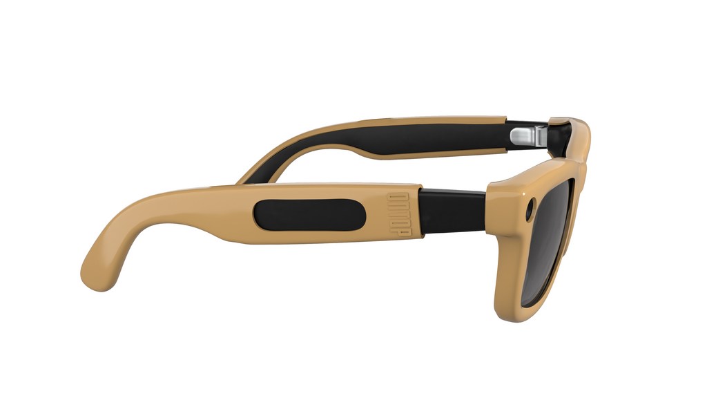 ONTOP Beige cover per Ray-Ban Meta Wayfarer — dettaglio laterale