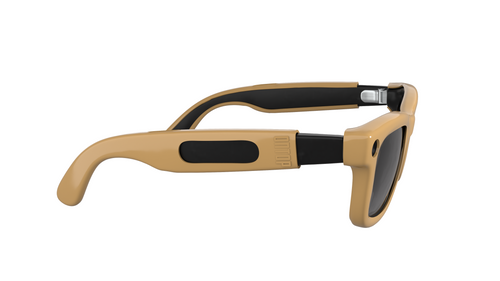 ONTOP Beige cover per Ray-Ban Meta Wayfarer — dettaglio laterale