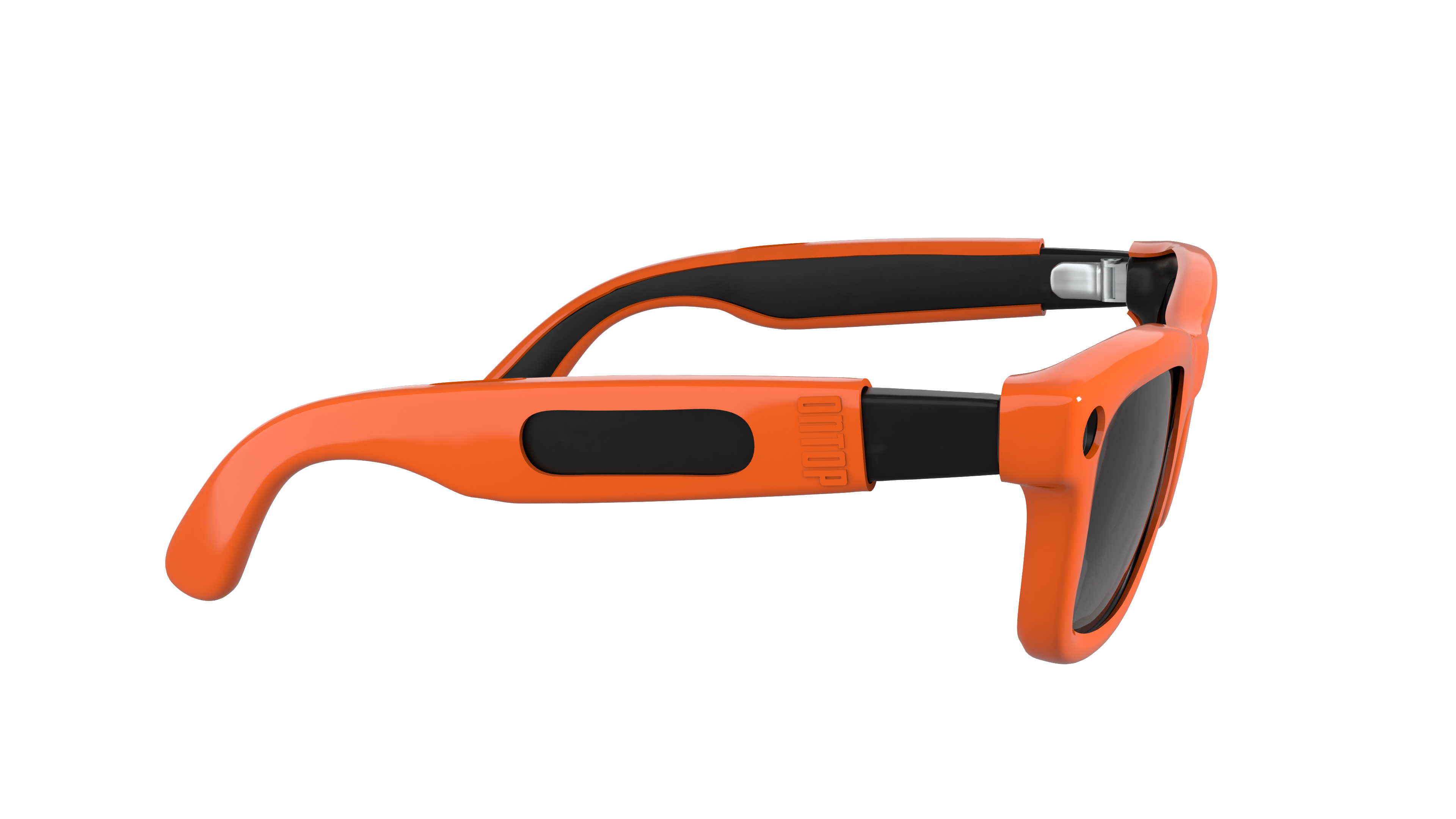 ONTOP Orange cover per Ray-Ban Meta Wayfarer — dettaglio laterale