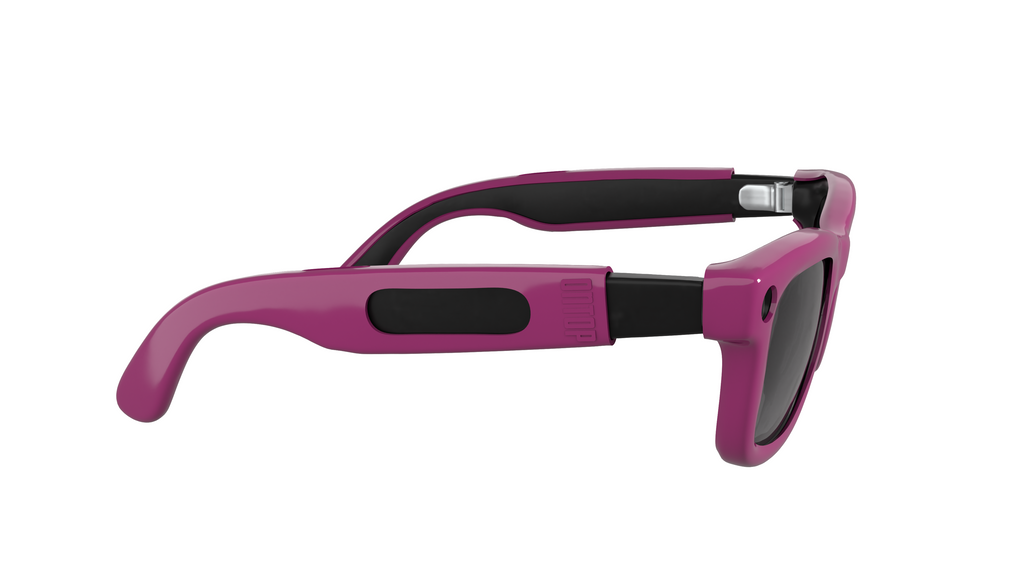 ONTOP Purple cover per Ray-Ban Meta Wayfarer — dettaglio laterale