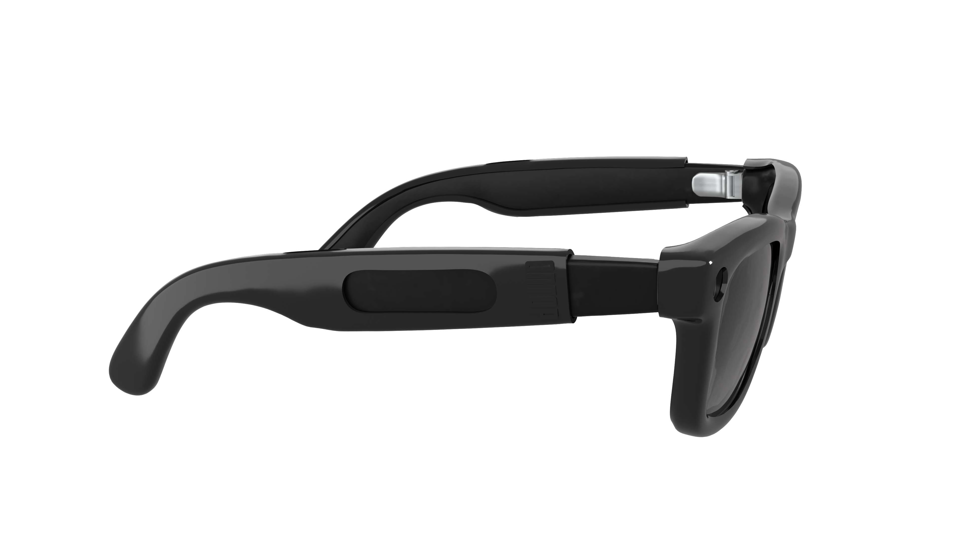 ONTOP Black cover per Ray-Ban Meta Wayfarer — dettaglio laterale