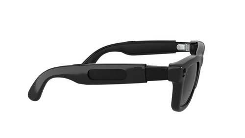 ONTOP Black cover per Ray-Ban Meta Wayfarer — dettaglio laterale