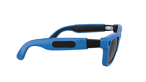 ONTOP Blue cover per Ray-Ban Meta Wayfarer — dettaglio laterale