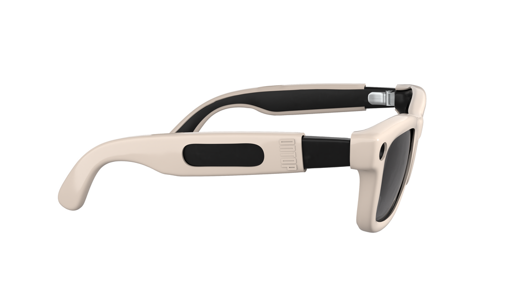 ONTOP Ivory cover per Ray-Ban Meta Wayfarer — dettaglio laterale